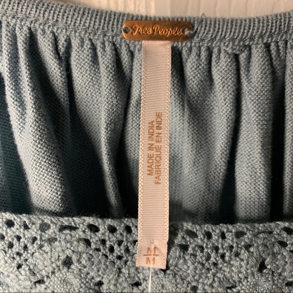 Free People Lace Square Neckline Blouse - Picture 6 of 8